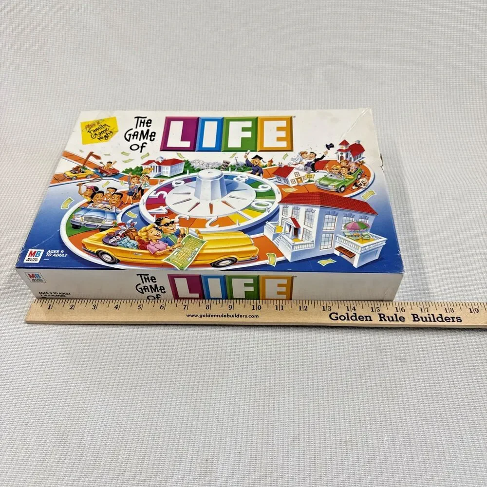 Vintage 2002 Hasbro The Game of Life Board Game - Preowned